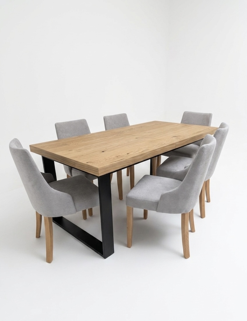Zestaw stół Loft + krzesła Lissa